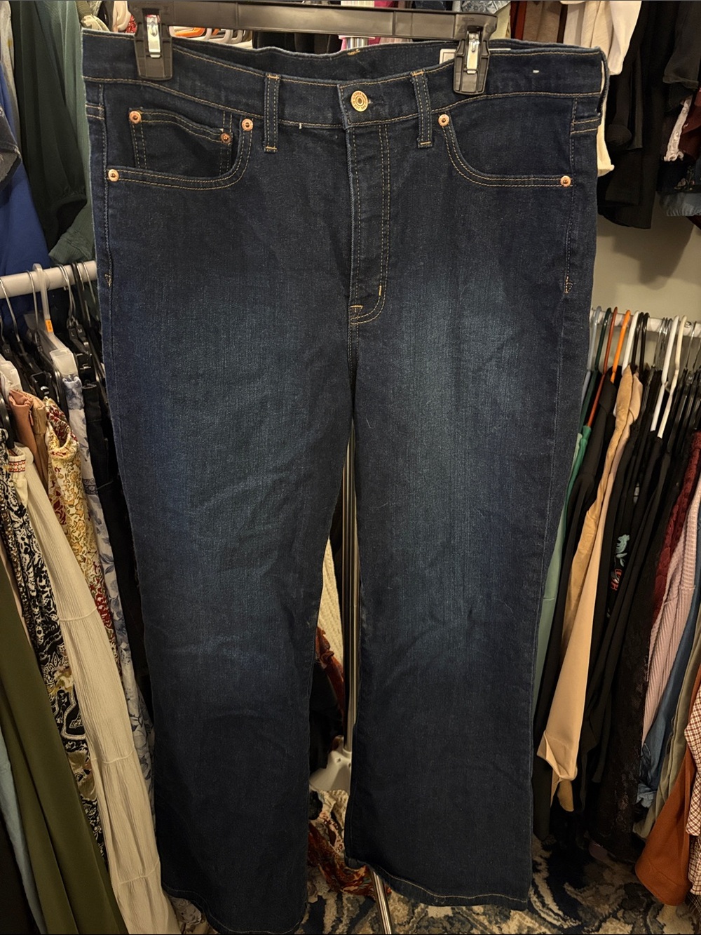 GAP Dark Indigo Wide-Leg Women's Jeans